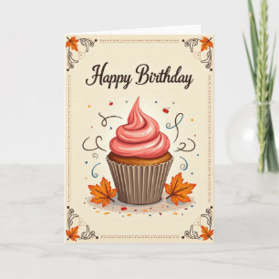 Festive Illustration Birthday Card