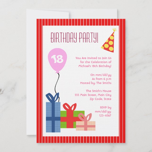 Festive Invitation (Front)