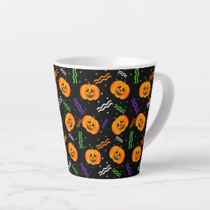 Festive Jack-O'-Lantern Latte Mug