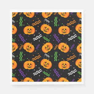 Festive Jack-O'-Lanterns Napkin