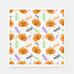 Festive Jack-O'-Lanterns Napkins
