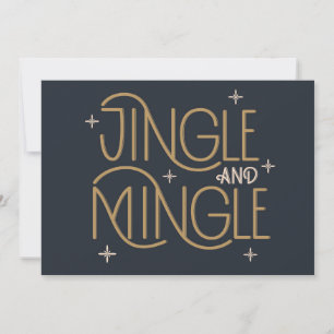 Festive Jingle and Mingle Holiday Design Card
