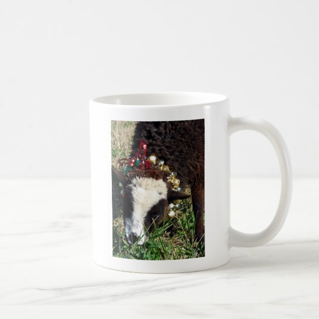 Festive Jingle Bell Lamb Coffee Mug (Right)