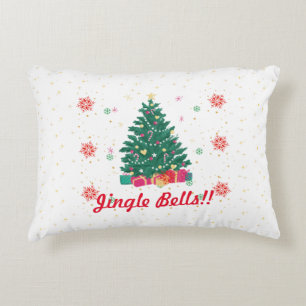 Festive Jingle Bells Pillow