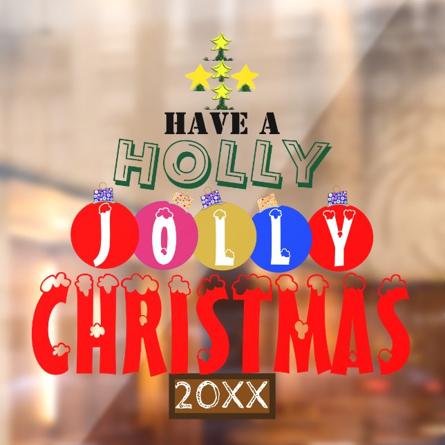 Festive Jolly Christmas Ornaments Tree     (Sheet 2)