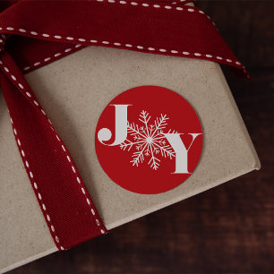 Festive Joy   Holiday Classic Round Sticker