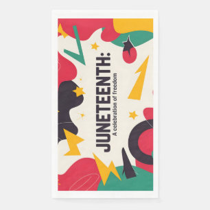 Festive Juneteenth A Celebration of Freedom Desig Napkin