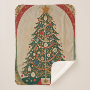 Festive Kaleidoscope Sherpa Blanket