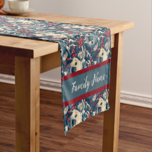 Festive Koalas and Berries Short Table Runner