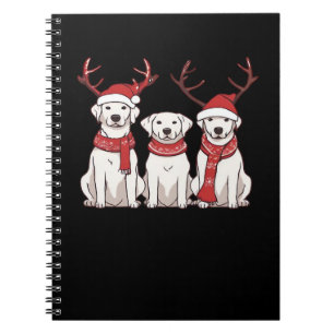 Festive Kuvasz � Christmas Pattern Classic T-Shirt Notebook