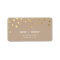 FESTIVE LABEL modern confetti spot gold foil kraft
