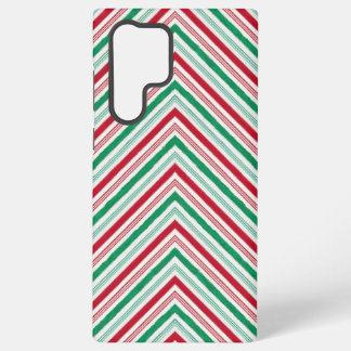 Festive Large Peppermint Candy Cane Stripe Mobile  Samsung Galaxy Case