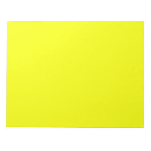 Festive Lemon Yellow Decor Colour Customise This! Notepad