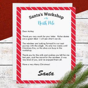 Festive Letter from Santa Personalised Template