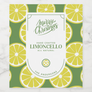 Festive Limoncello Christmas  Wine Label