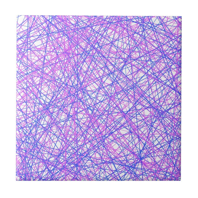 Festive Lines Ceramic Tile (Front)
