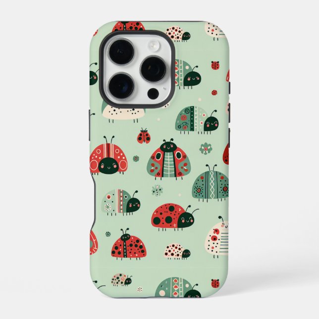 Festive Little Bugs iPhone Case (Back)