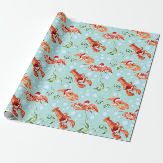 Festive Lobster Wrapping Paper