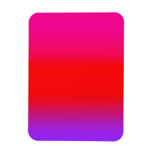 Festive Magenta Red Purple Ombre  Magnet