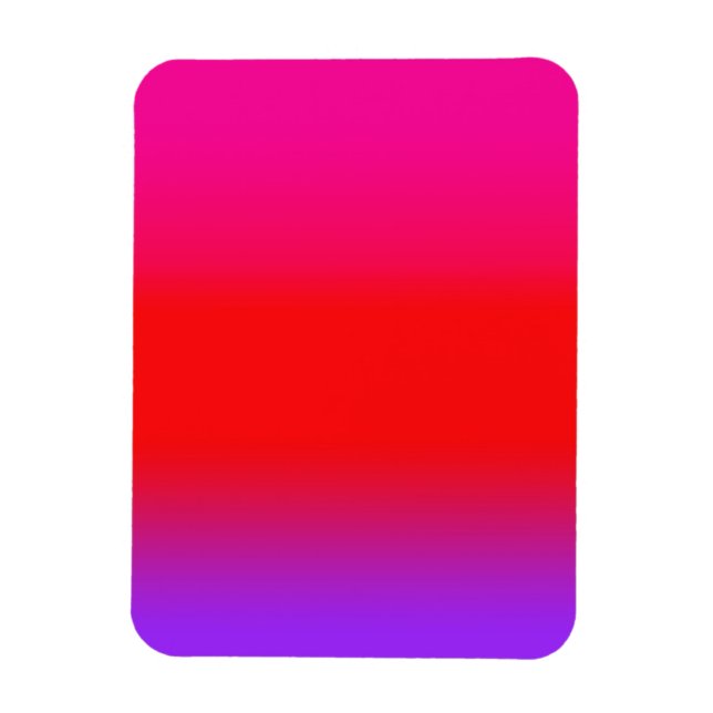 Festive Magenta Red Purple Ombre  Magnet (Vertical)