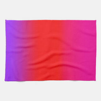 Festive Magenta Red Purple Ombre   Tea Towel