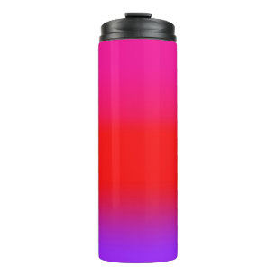 Festive Magenta Red Purple Ombre  Thermal Tumbler