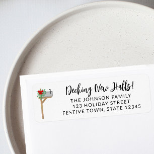 Festive Mailbox Return Address Label