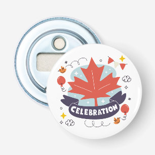 Festive Maple Leaf Celebration Bottle Opener