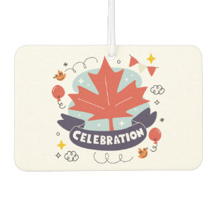 Festive Maple Leaf Celebration Car Air Freshener