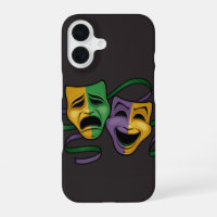 Festive Mardi Gras Happy And Sad Theatre Masks