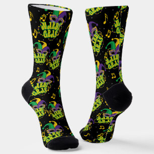 Festive Mardi Gras  Socks