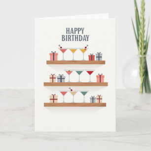 Festive Martini Glass Card