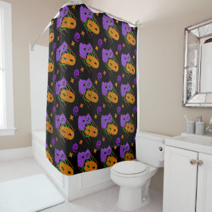 Festive Masquerade Masks Shower Curtain