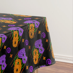 Festive Masquerade Masks Tablecloth