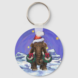 Festive Mastodon  Key Ring