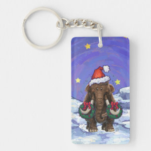Festive Mastodon  Key Ring