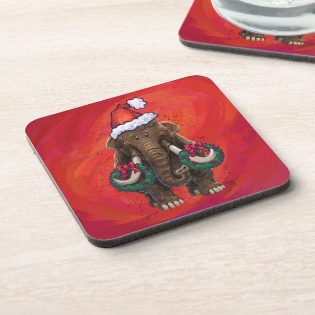 Festive Mastodon on Red Coaster (Left Side)