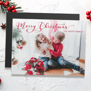 Festive Merry Christmas Calligraphy Photo