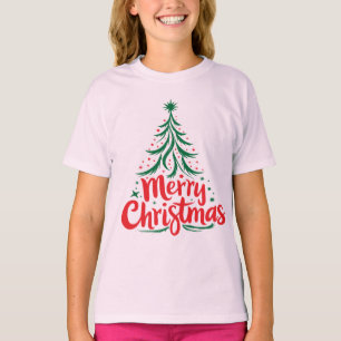 Festive merry christmas holiday greeting design T-Shirt