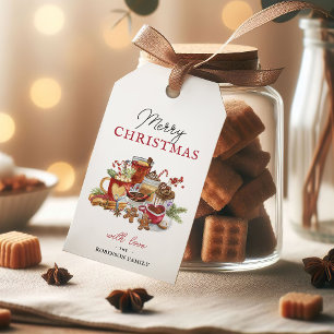 Festive Merry Christmas Holiday Tea Party Gift Ta Tags