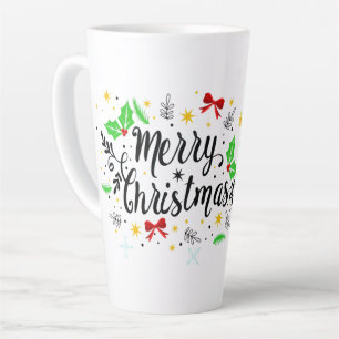 Festive Merry Christmas Latte Mug