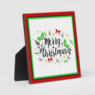 Festive Merry Christmas   Plaque
