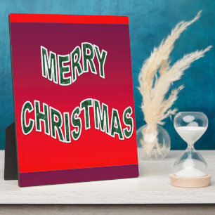 Festive Merry Christmas Plaque