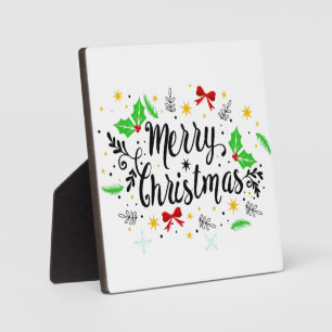 Festive Merry Christmas Plaque
