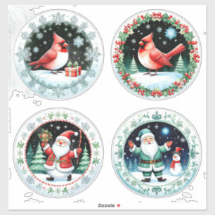 Festive Merry Christmas Postcard