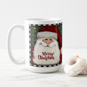 Festive Merry Christmas Santa Coffee Mug