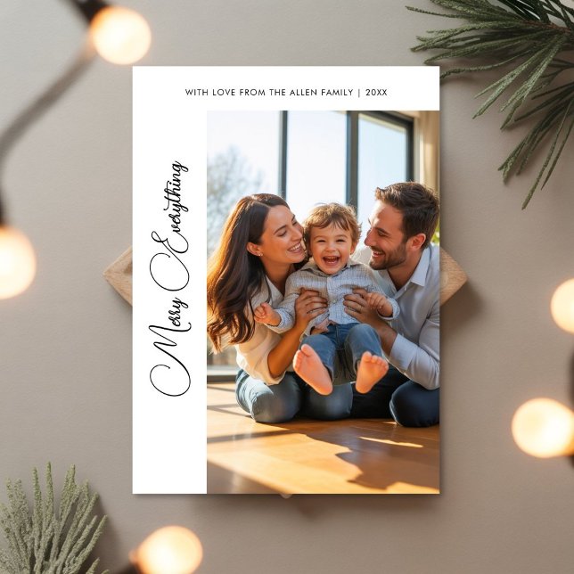 Festive Merry Everything Family Holiday Greeting (Creator Uploaded)