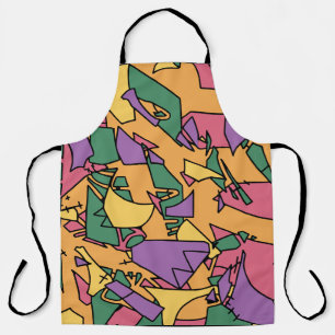 Festive messy doodle apron