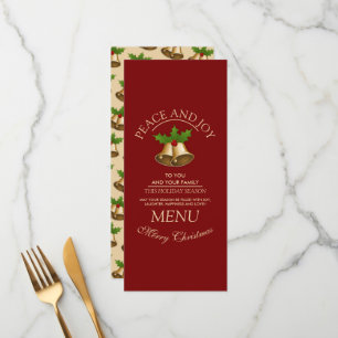 Festive Mistletoe Bells Christmas Menu