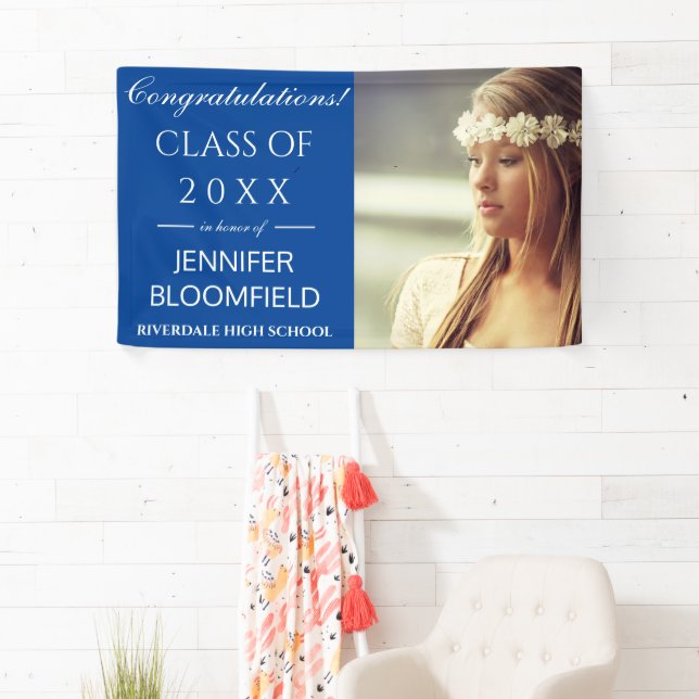 Festive Modern Trendy Photo 2025 Graduation Banner (Insitu)